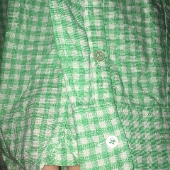 Southern Tide Green Gingham Popover - Picture 5 of 7